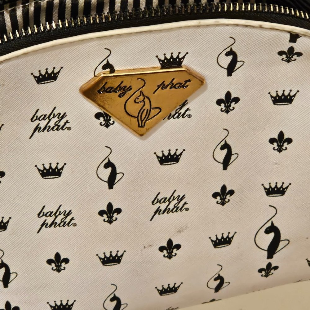 Black and White Baby Phat Y2K crossbody